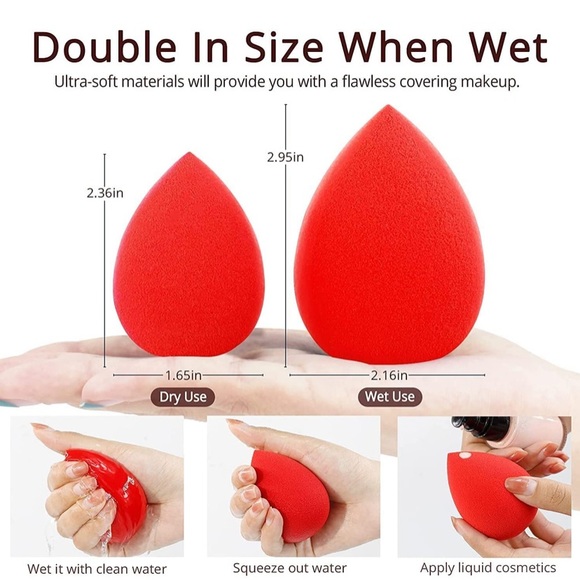 BRAND NEW !! Never used !! 5 Pcs Multi-colored Makeup Sponges! - Picture 5 of 5